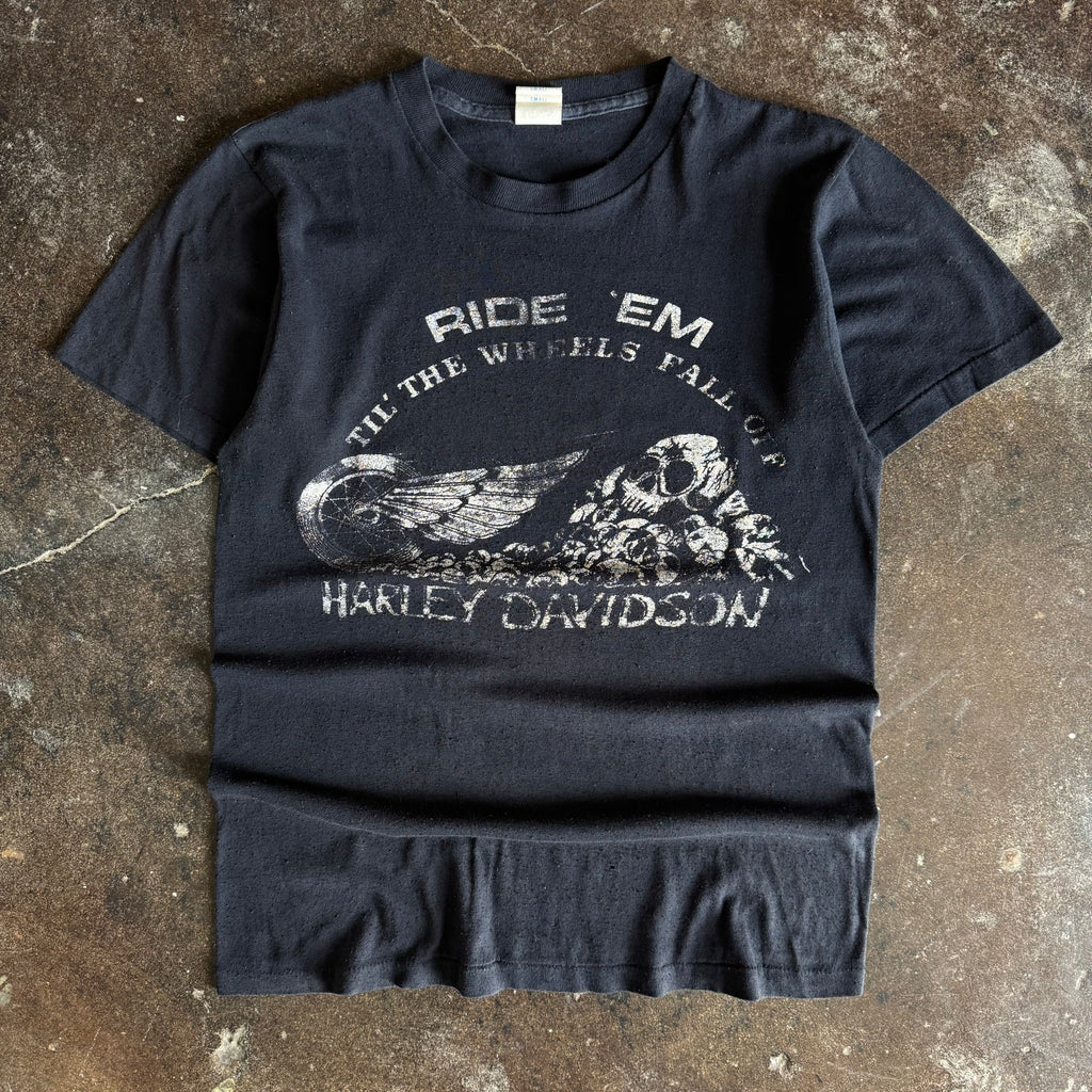 80’s Harley Ride-Em Skull Tee (S)