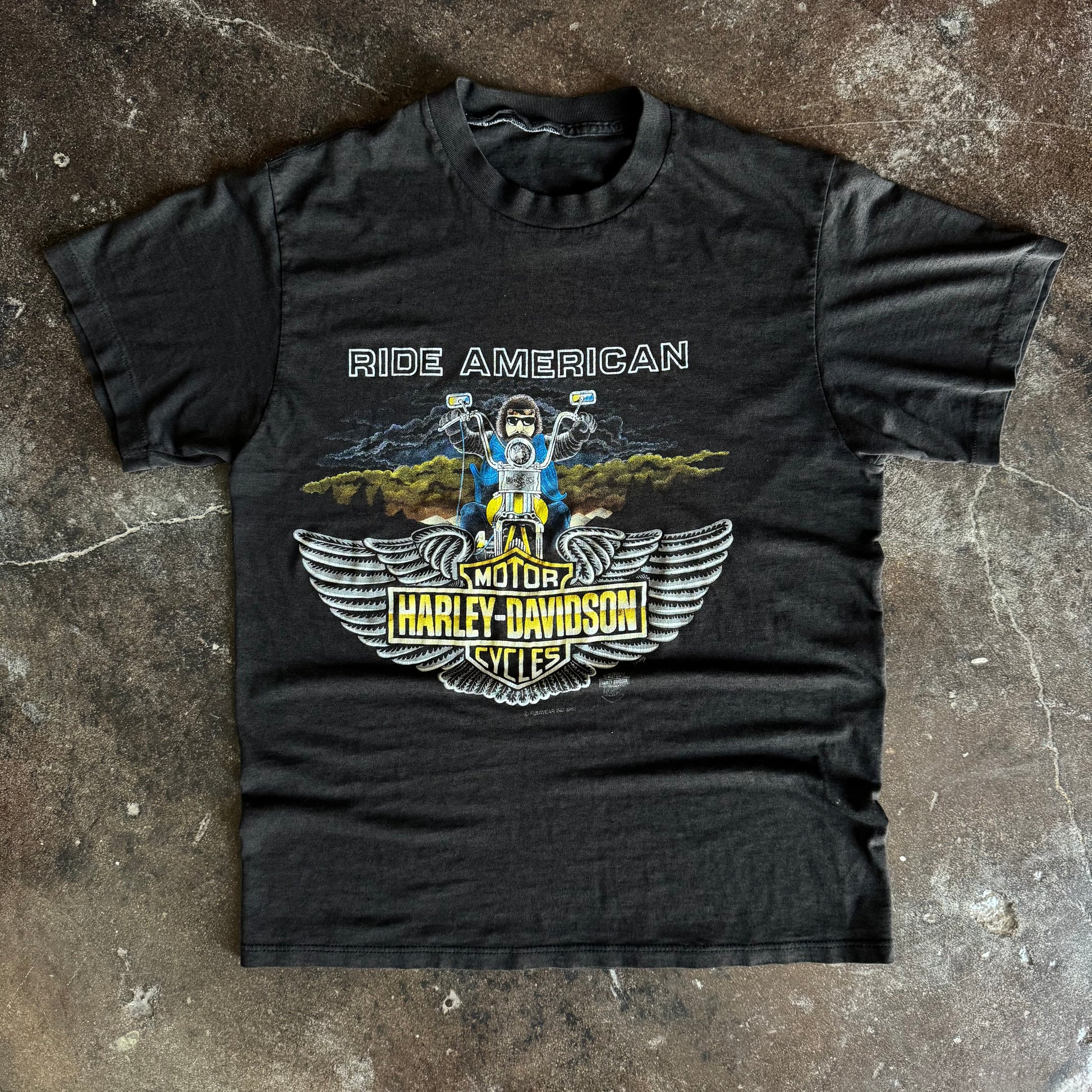 80’s Harley “Ride American” Funwear Tee (L)