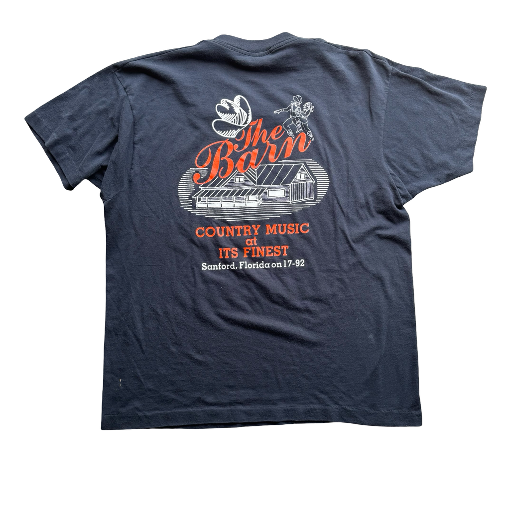 90’s The Barn Hog Flame Biker Bar Tee Size XL