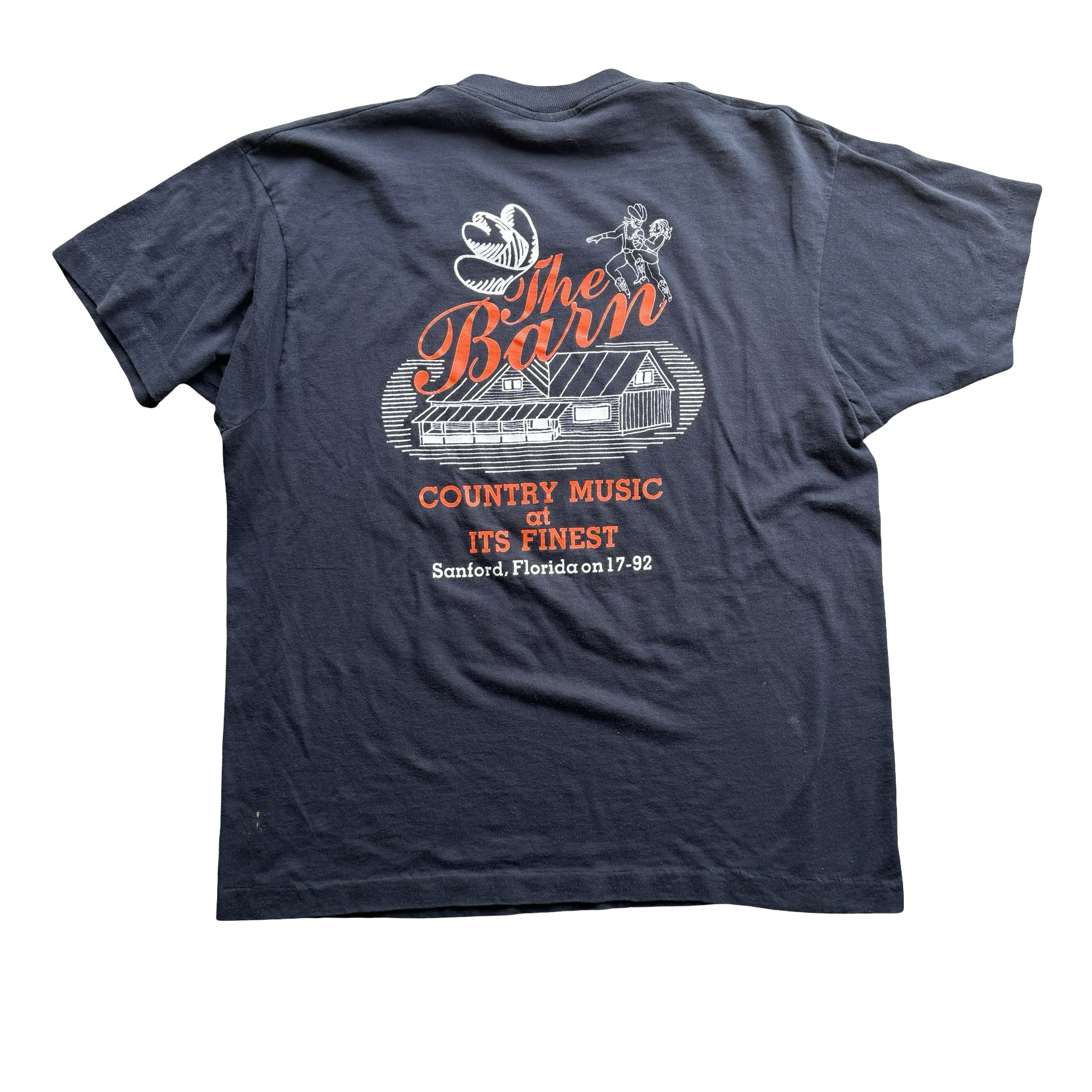 90’s The Barn Hog Flame Biker Bar Tee Size XL