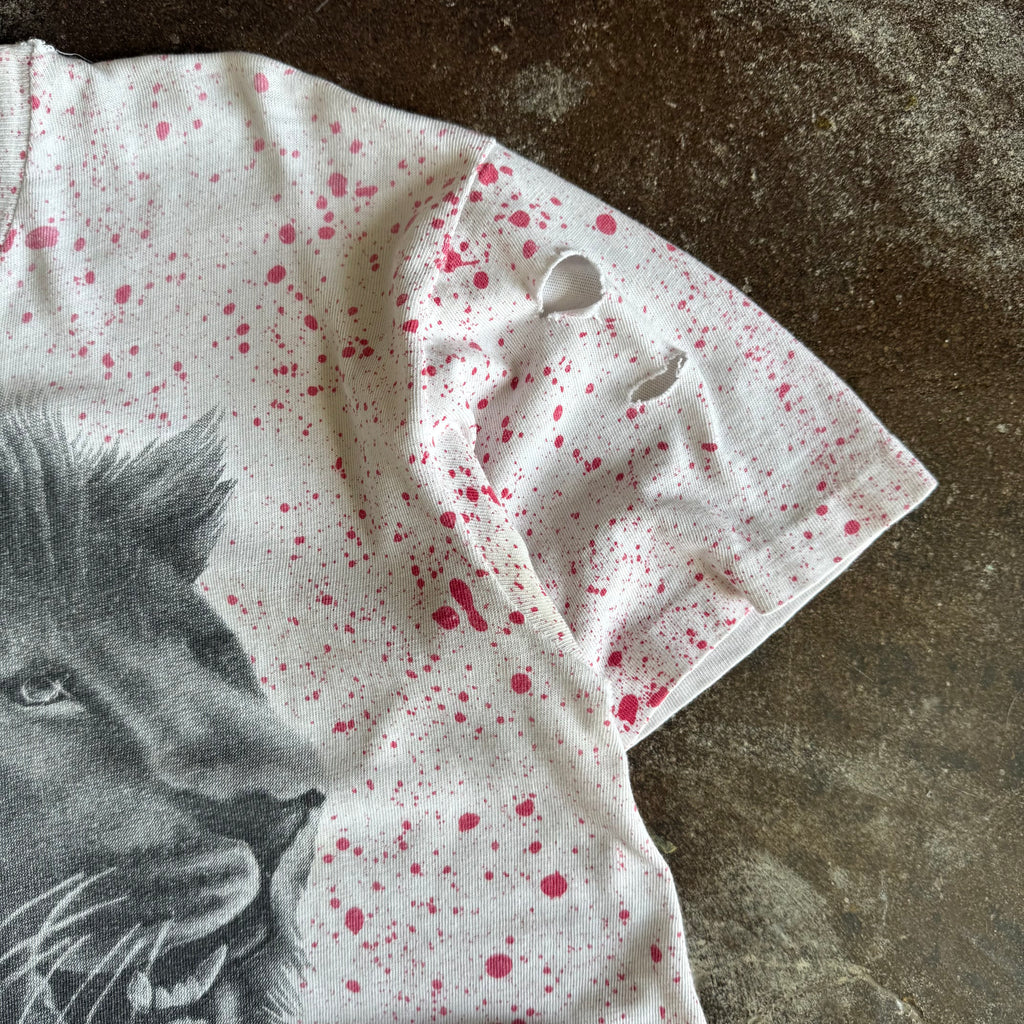 90’s Flame Biker AOP Lion Tee (L)