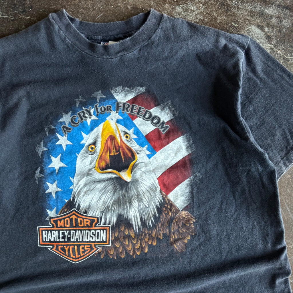 80’s Harley “Cry For Freedom” Indiana Eagle Tee (XL)