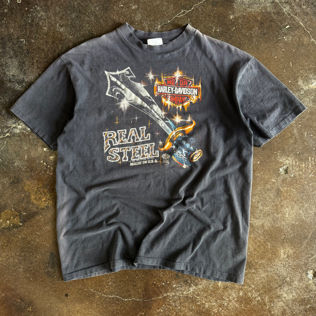 80’s Harley “Real Steel” Sun Faded Tee (XL)