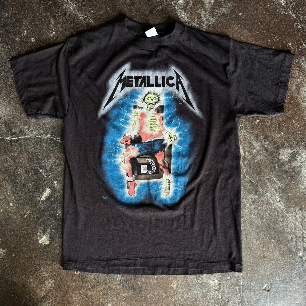 80’s Metallica Kill ‘Em All Electric Chair Band Tee (XL)