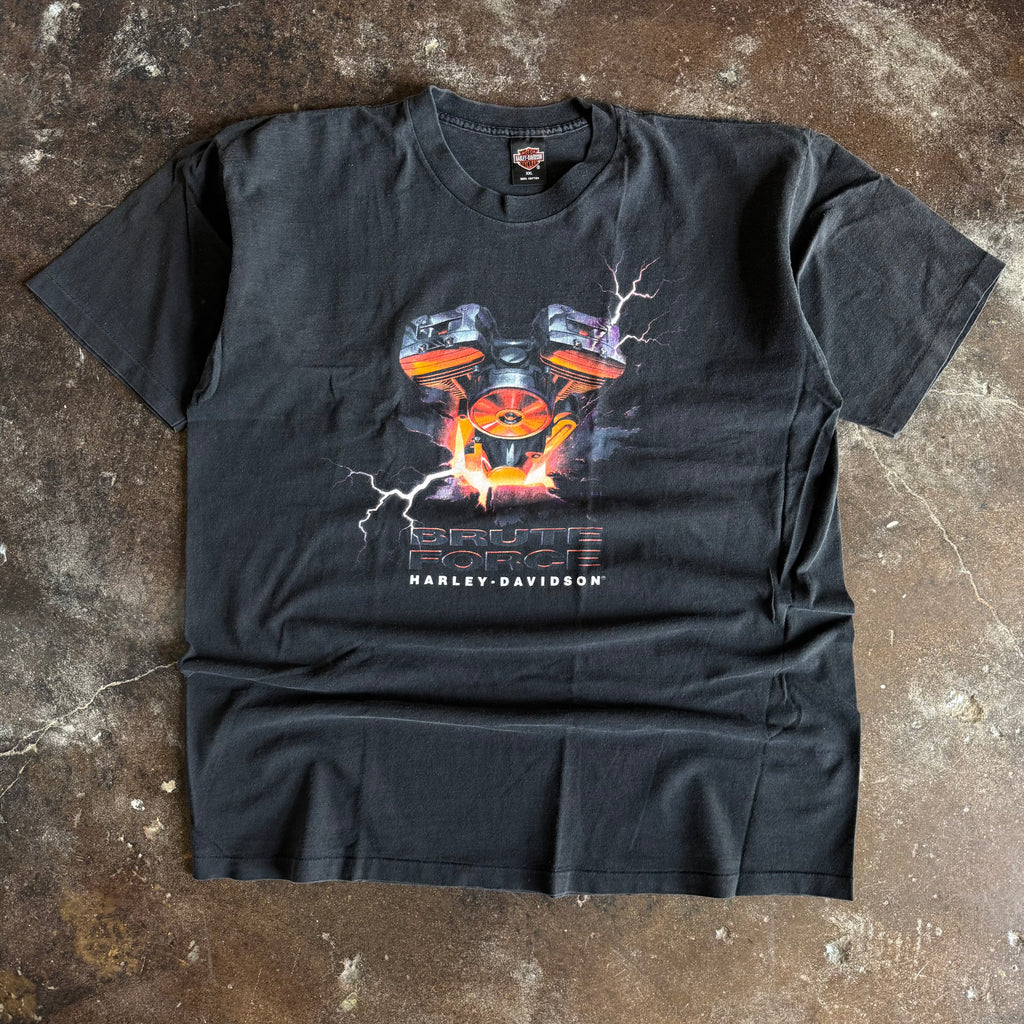 90’s Harley “Brute Force” Lighting Engine Tee (XXL)