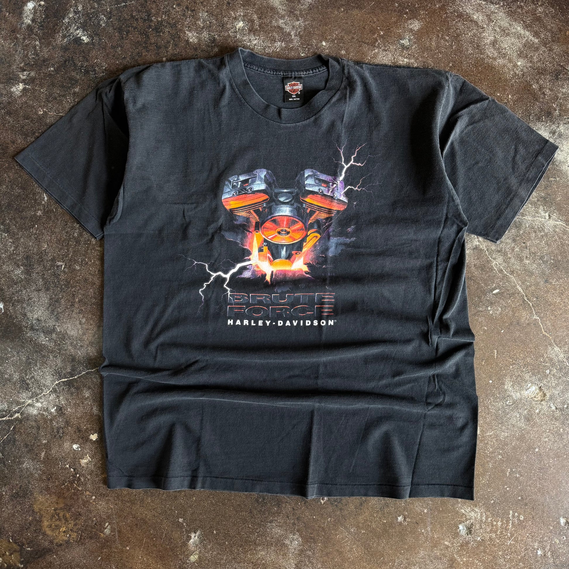 90’s Harley “Brute Force” Lighting Engine Tee (XXL)