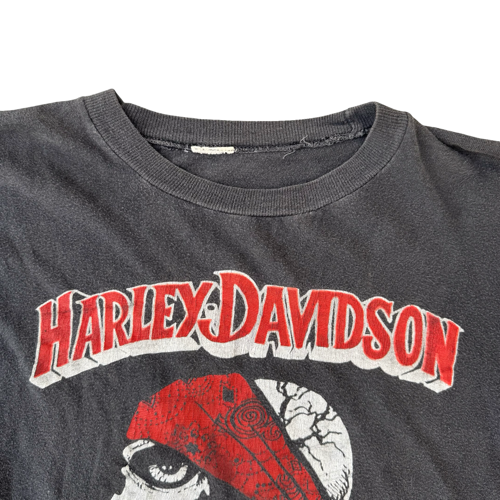Harley Davidson “Ride Free - Die Young” Bandana Skull Tee Size M