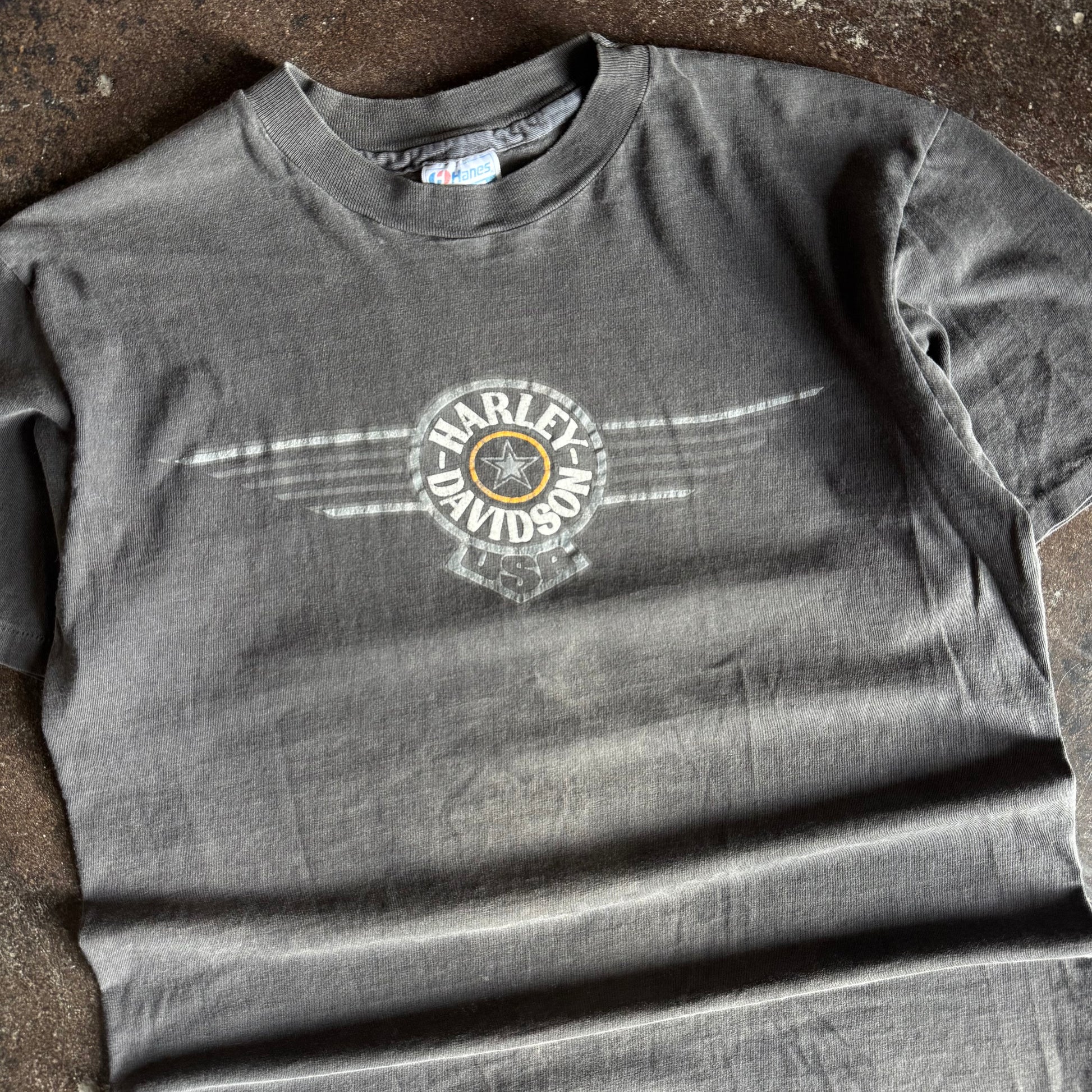 80’s Harley Emblem Sun Faded Tee (L)
