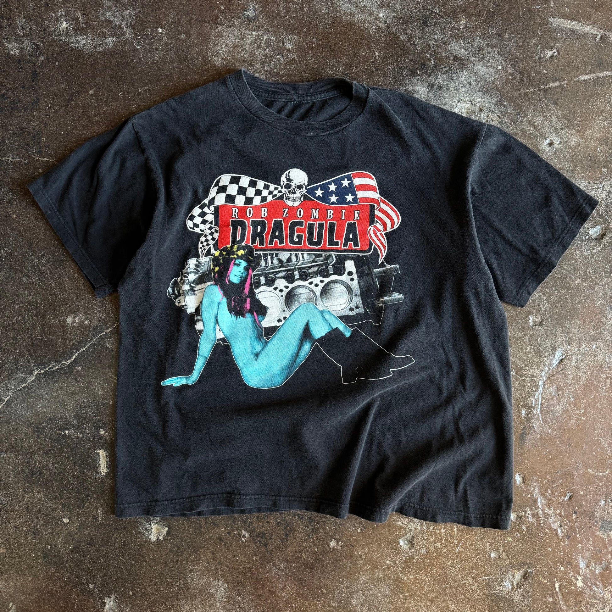 90’s Rob Zombie Dragula 666 Crew Tee (XL)