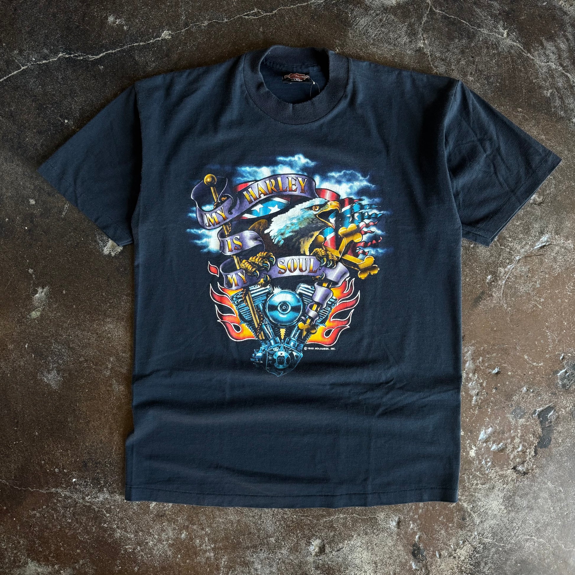 80’s Harley is my Soul Eagle Tee (L)