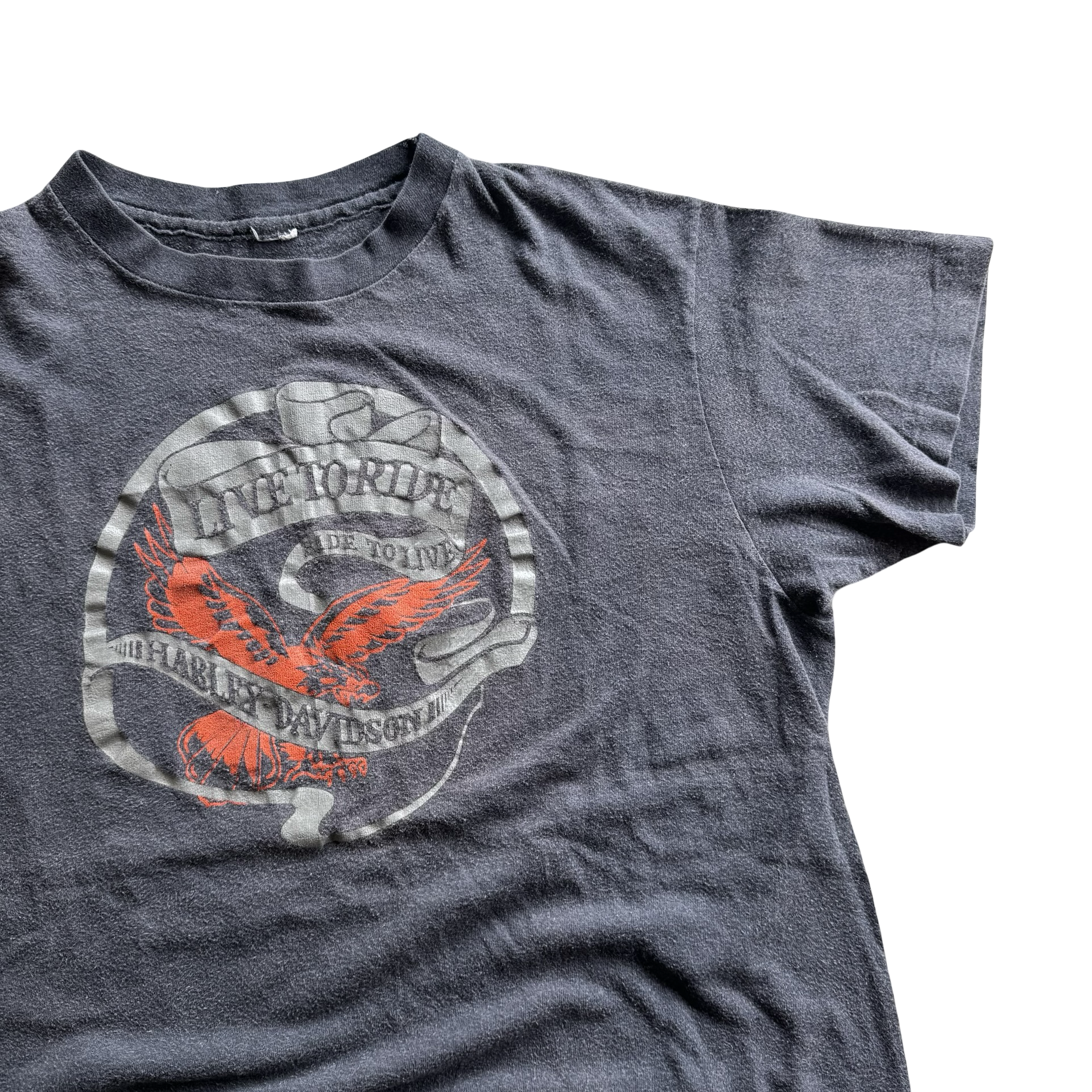 70’s Harley Live to Ride RARE Eagle #1 Tee Size L