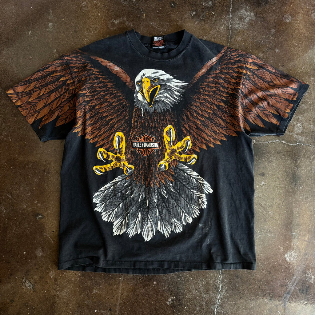 90’s Bald Eagle Harley AOP Tee (XL)