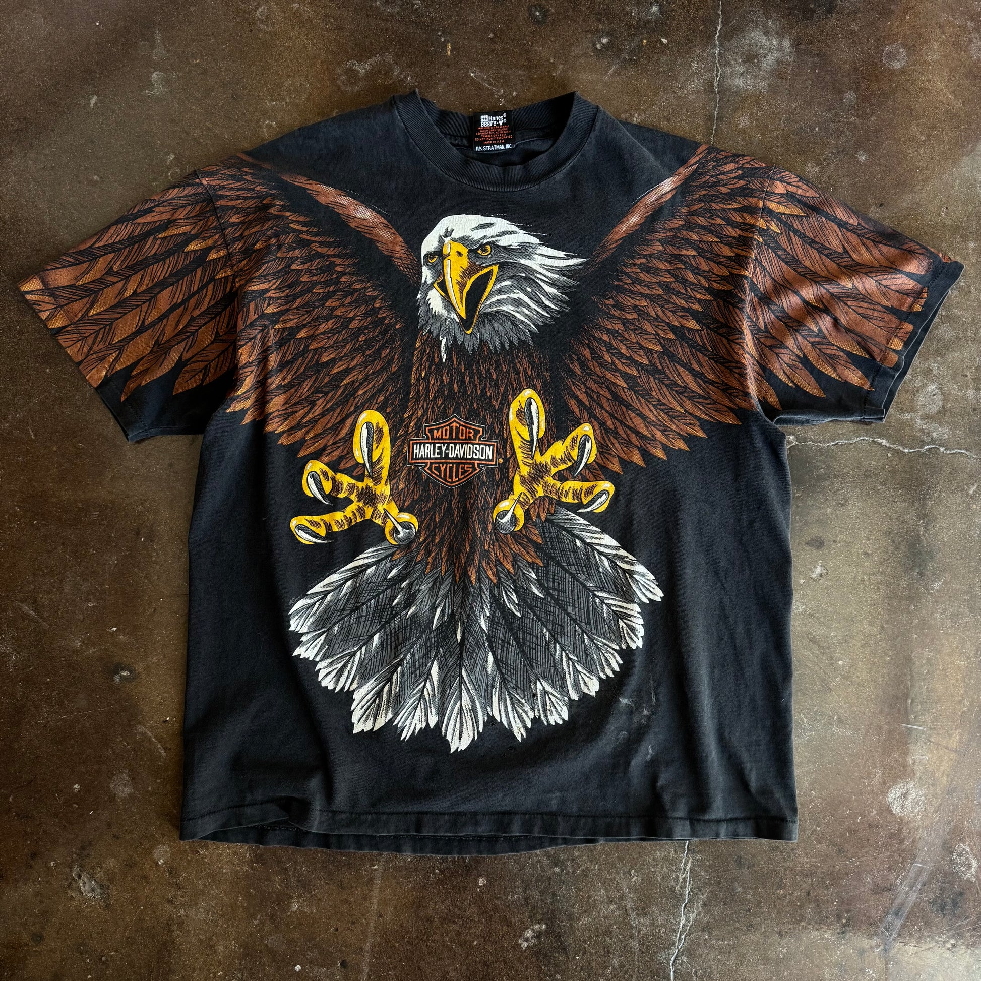 90’s Bald Eagle Harley AOP Tee (XL)
