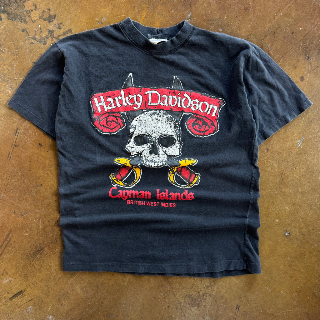 90’s Harley Cayman Island Skull Tee (L)
