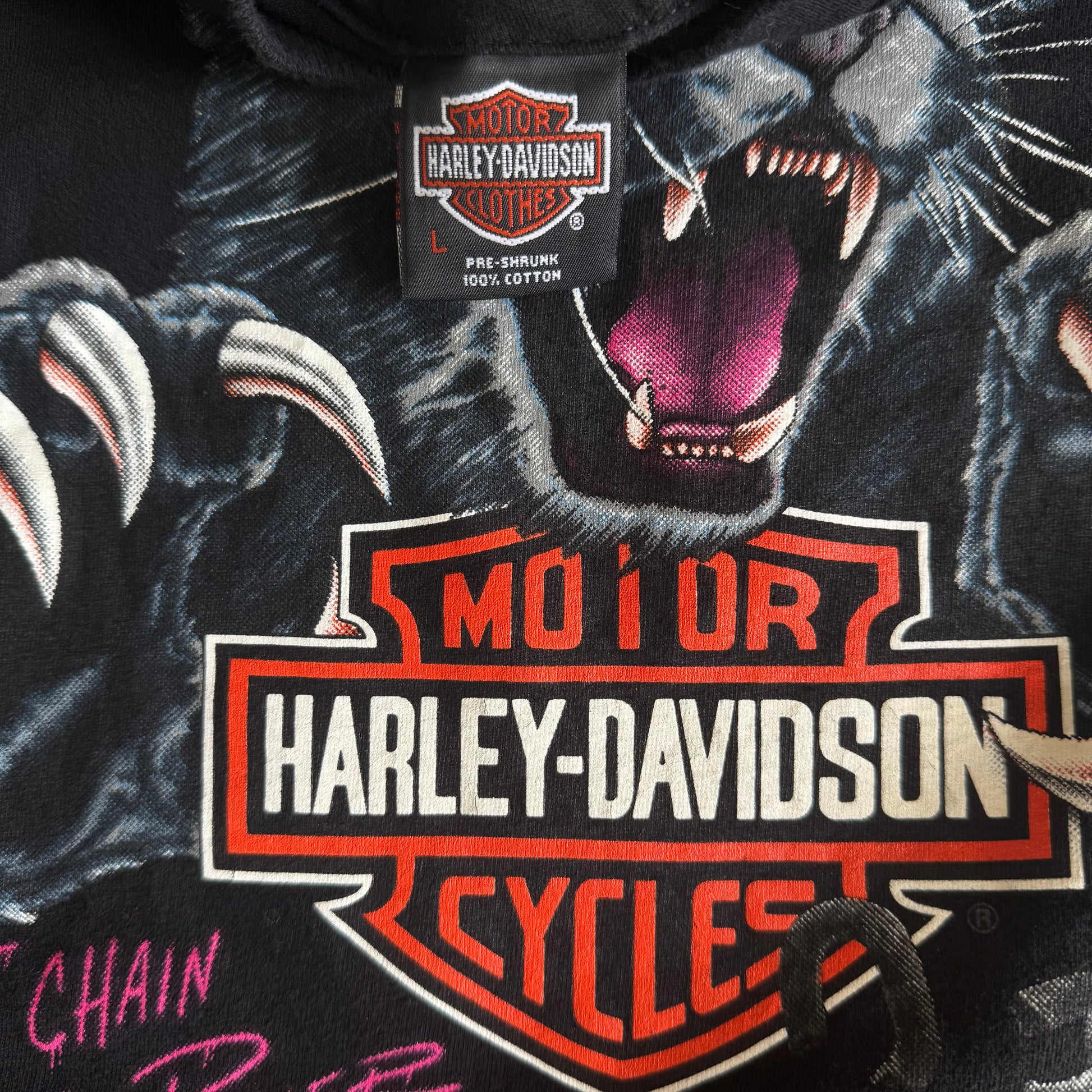 80’s Harley Can’t Chain The Power Panther Tee (L)