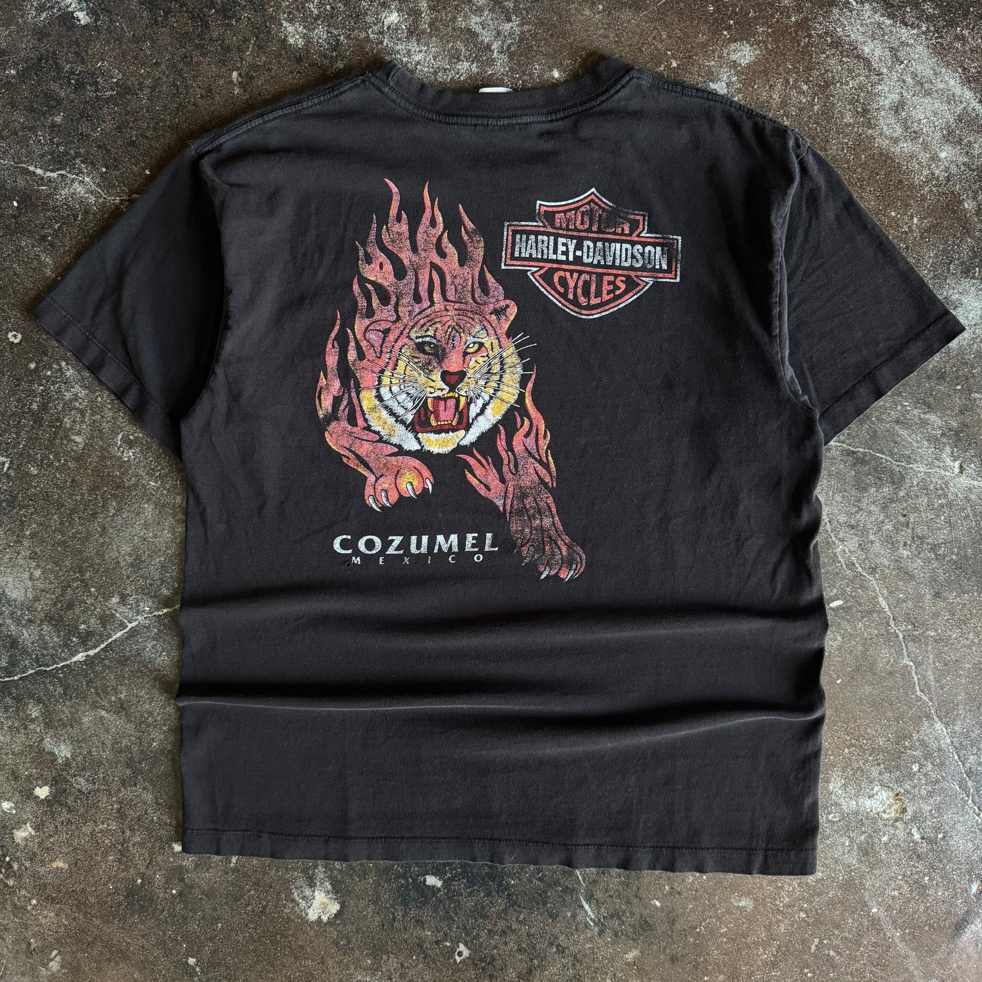 ‘00s Harley Untamed Tiger Cozumel Tee (XL)