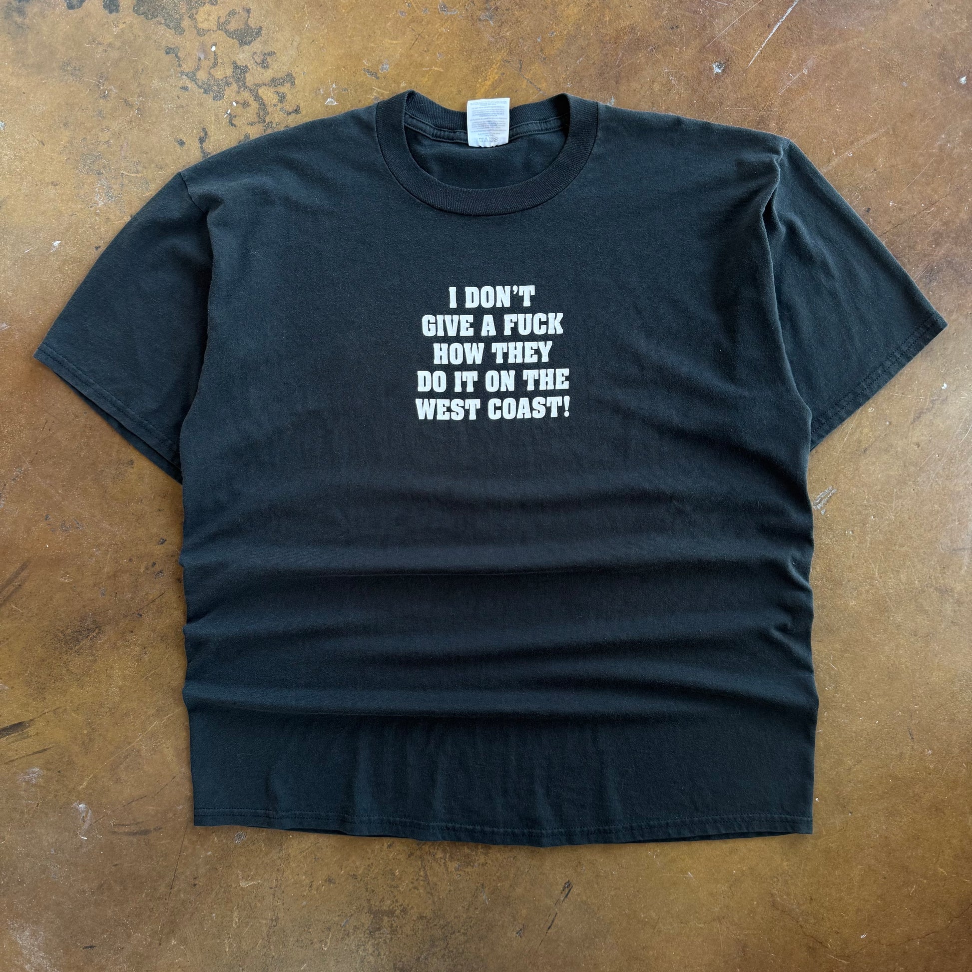 ‘00s West Coast Biker Hate Word Tee (XL)