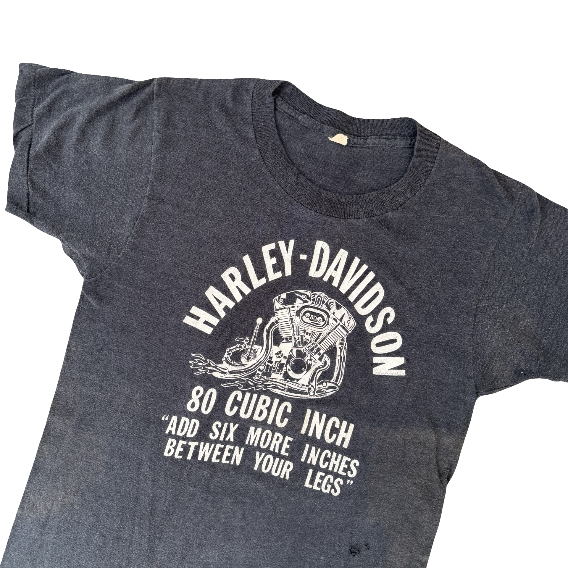 70’s Harley “Add Six Inches Between the Legs” Tee Size M