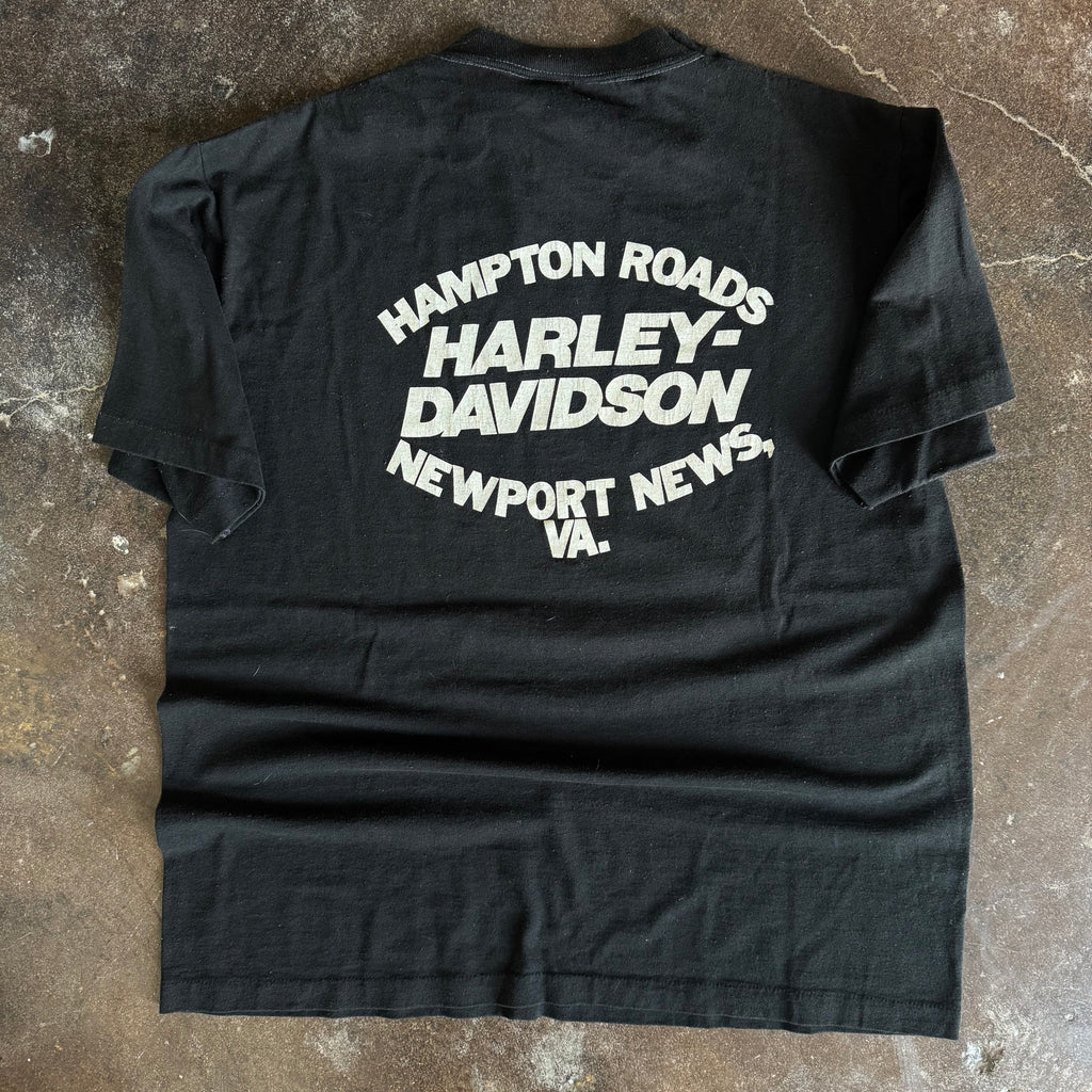 80’s Harley Engine & Eagle Newport Tee (L)