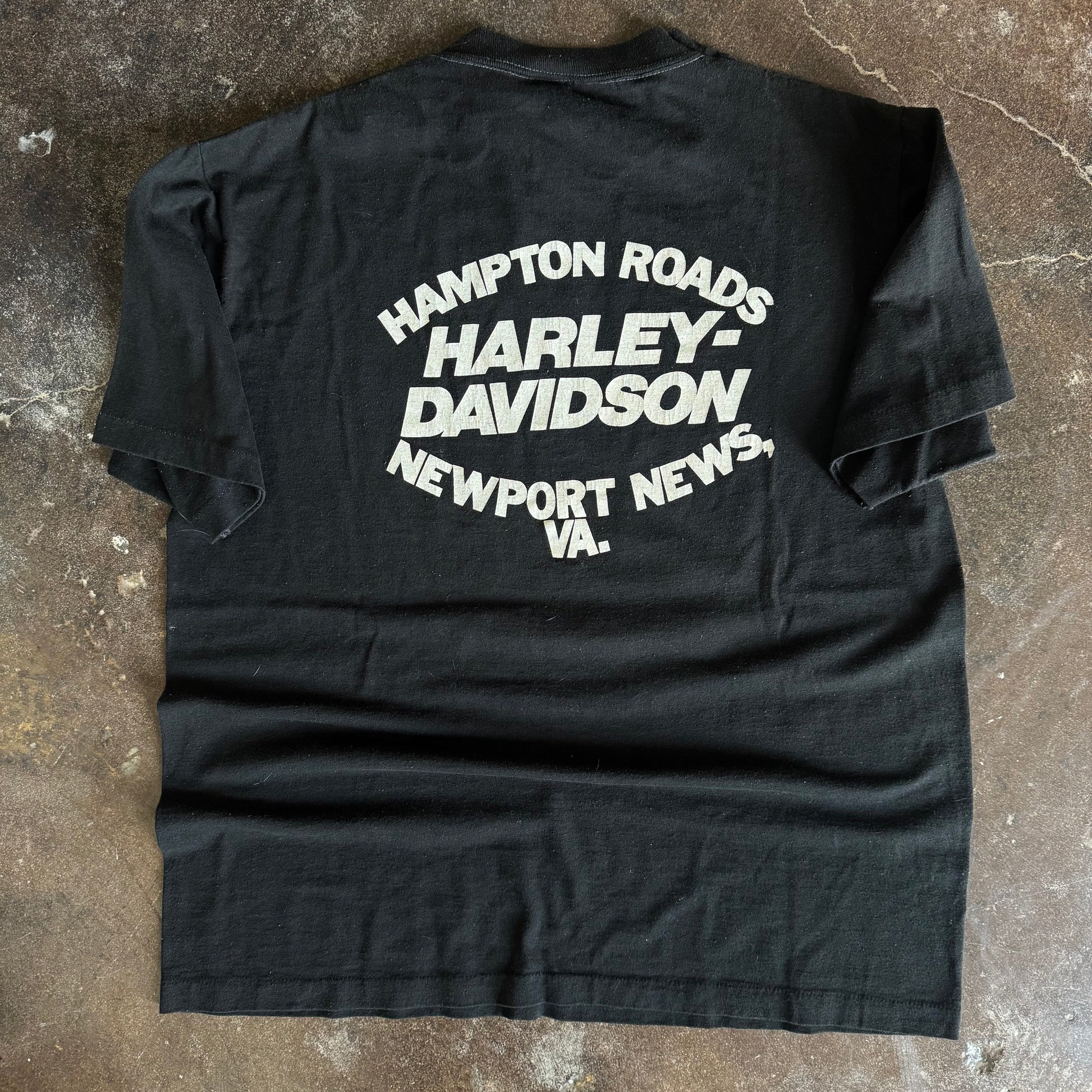 80’s Harley Engine & Eagle Newport Tee (L)
