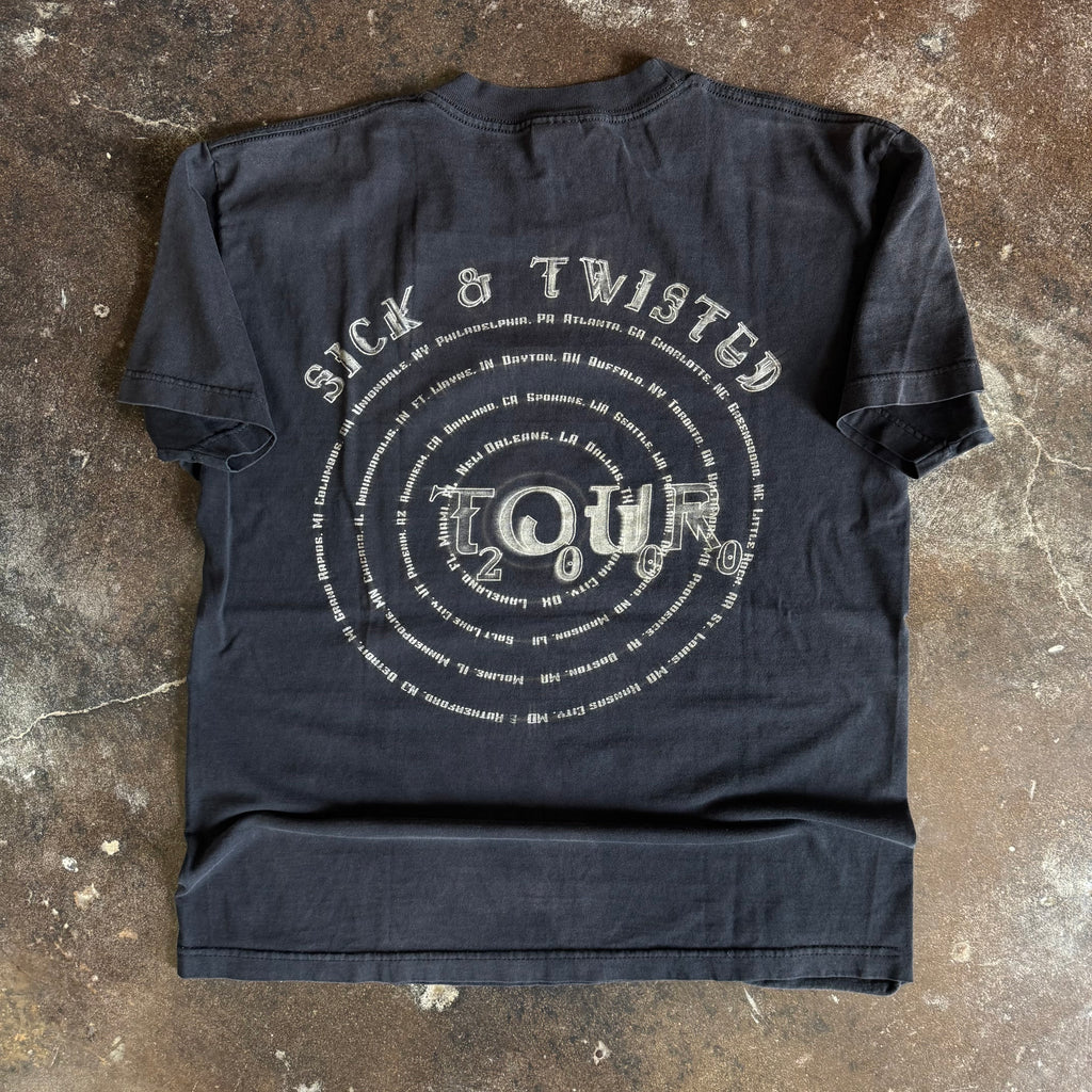 Y2K Korn Sick & Twisted Band Tour Tee (L)