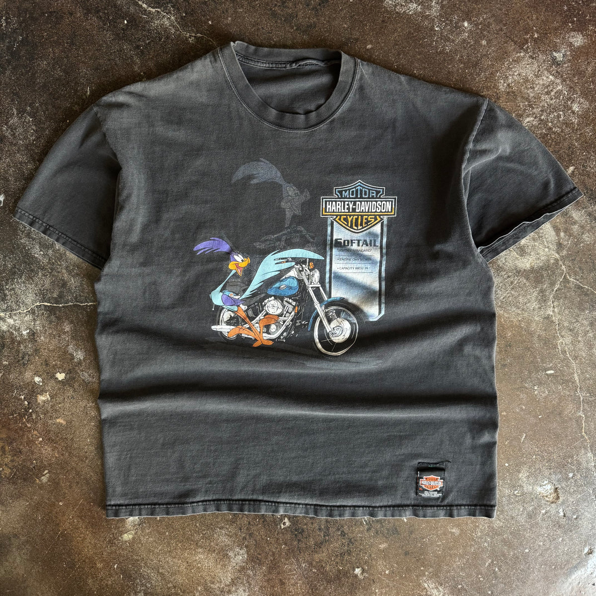 Y2K Harley Looney Tunes Soft Tail Tee (XL)