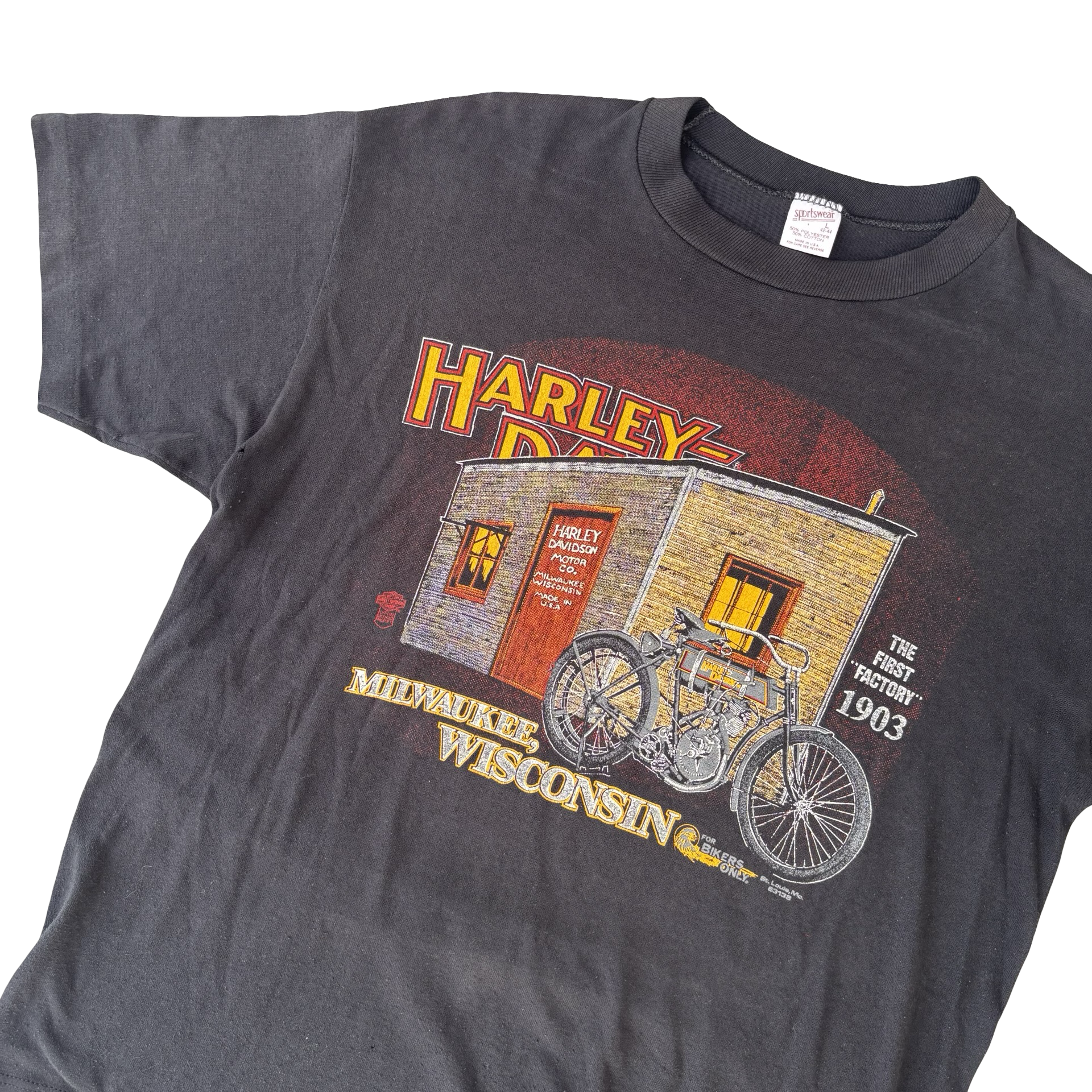 80’s Harley Davidson First Factory Milwaukee Tee Size L