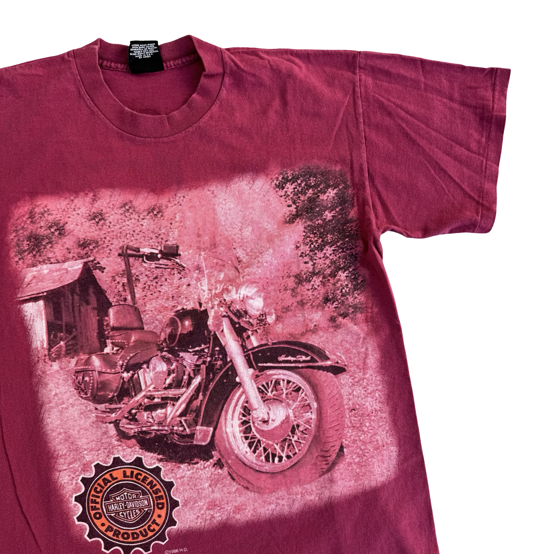 90’s Harley Davidson Bike Photo Tee Size L