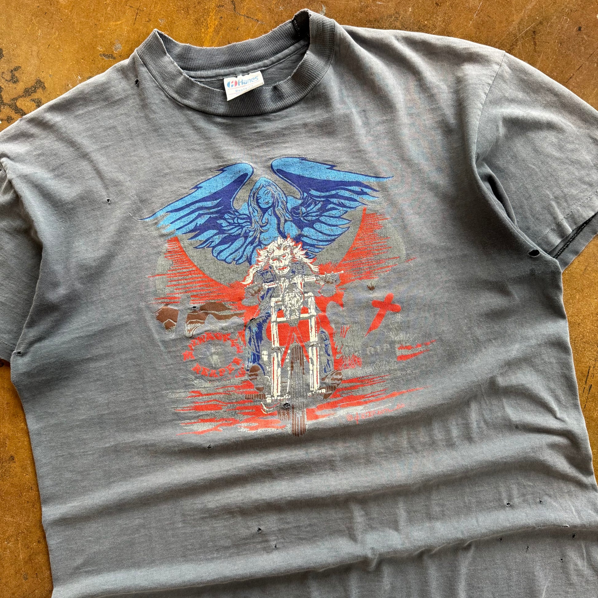 80’s Hawg Wild “Milwaukee Reaper” Faded Tee (XL)
