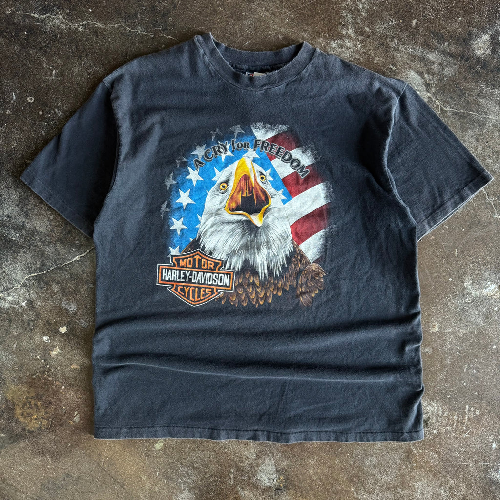80’s Harley “Cry For Freedom” Indiana Eagle Tee (XL)