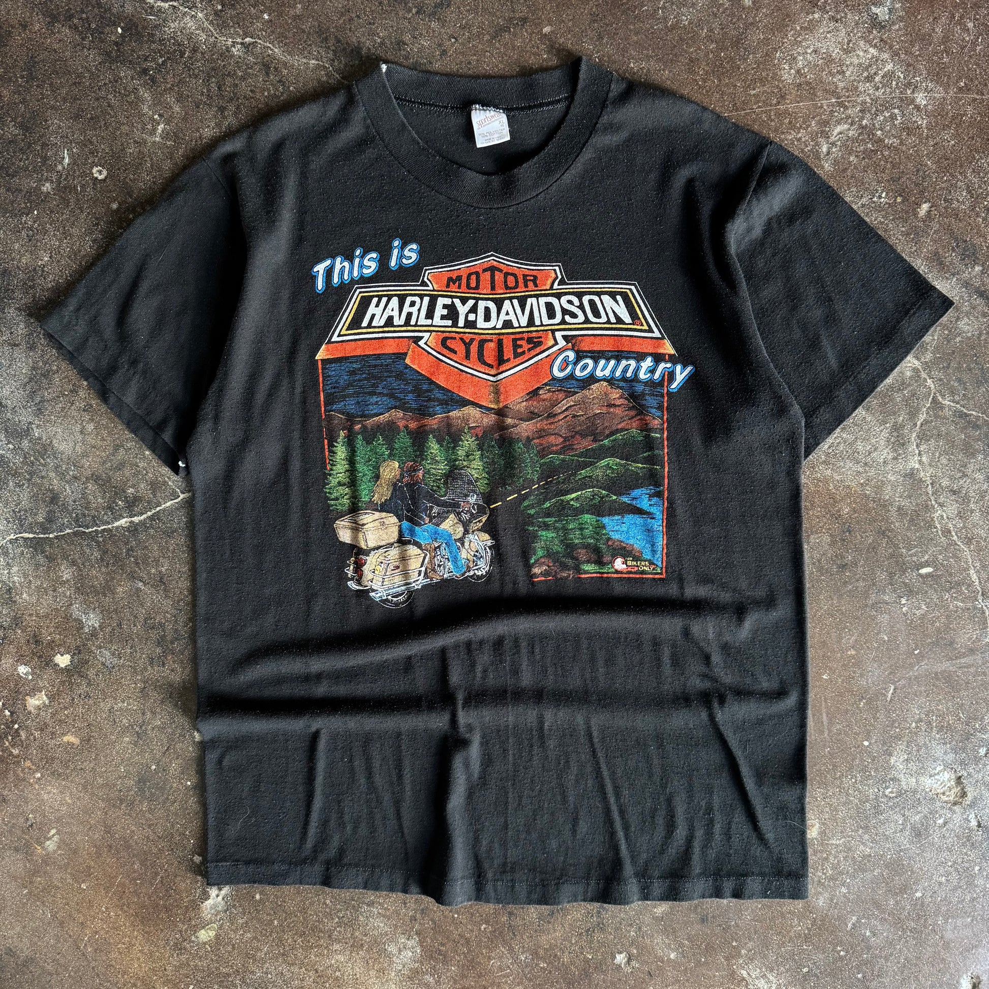80’s Harley Country “Bikers Only” Ohio Tee (XL)