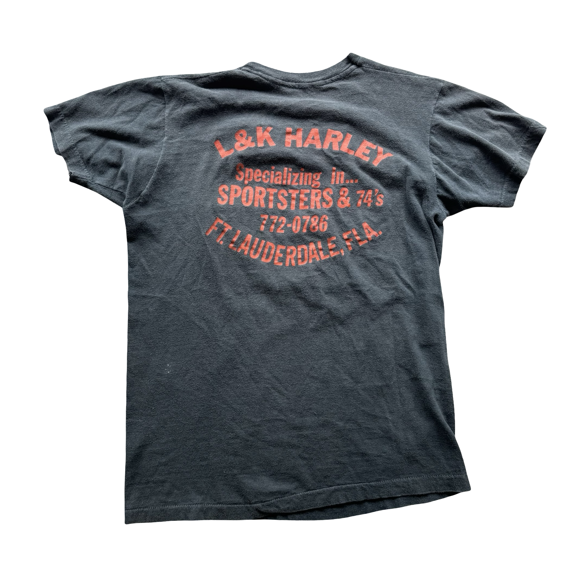 80’s Harley “Put Your Ass On Some Class” Pocket Tee Size L
