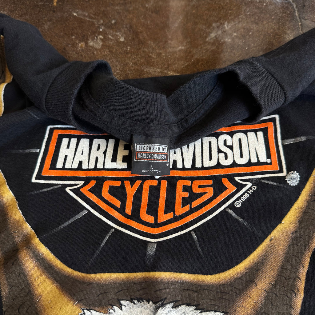 90’s Harley Eagle Attack AOP Tee (L)