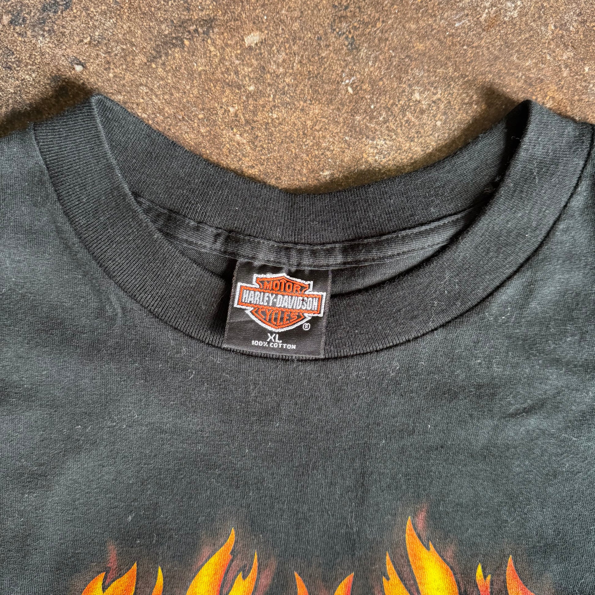 90’s Harley Davidson Flame Ball Big Boar Tee (XL)