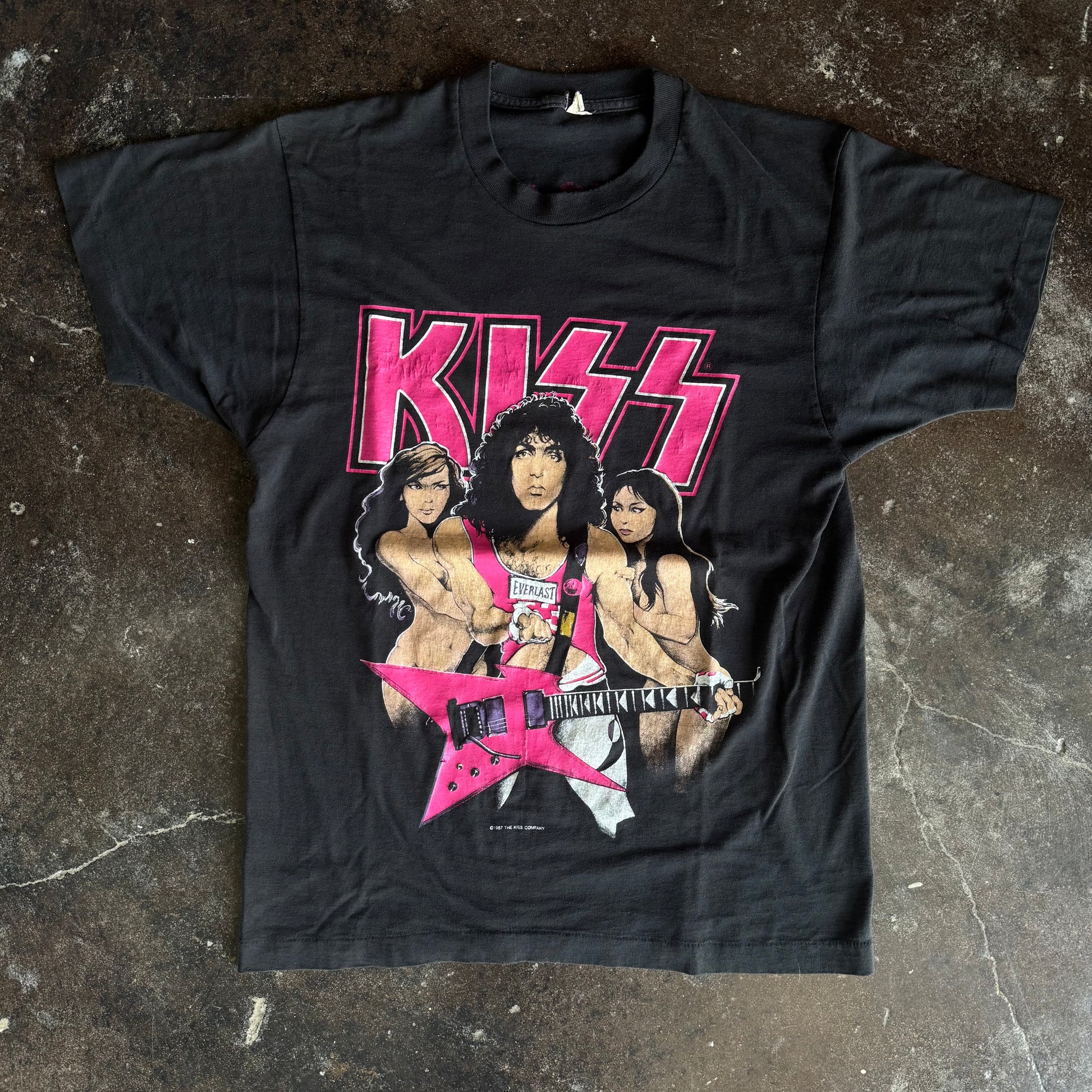 Vintage 1980s Kiss Life is Like Sex band t-shirt