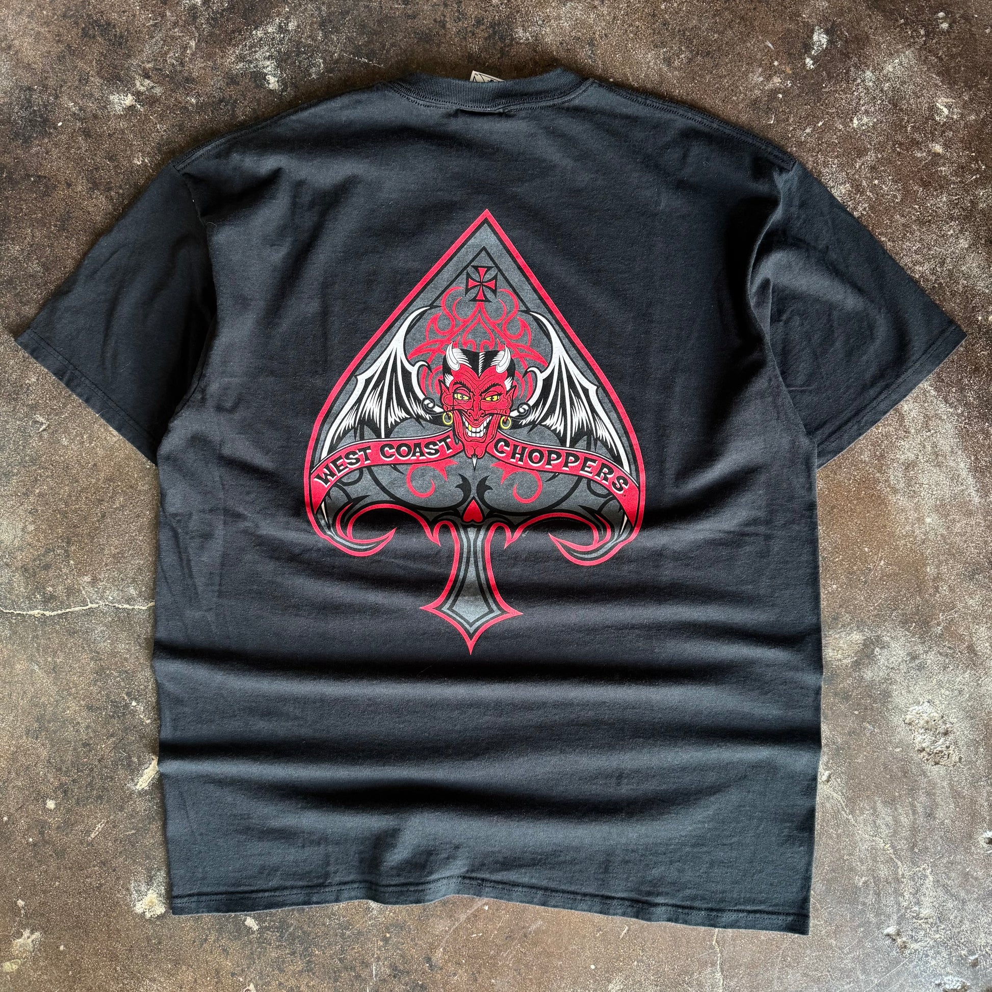 ‘00s West Coast Choppers Devil Emblem Tee (XXL)