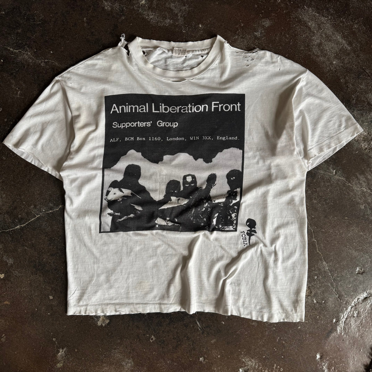 90’s Animal Liberation Front Thrashed Tee (XL)