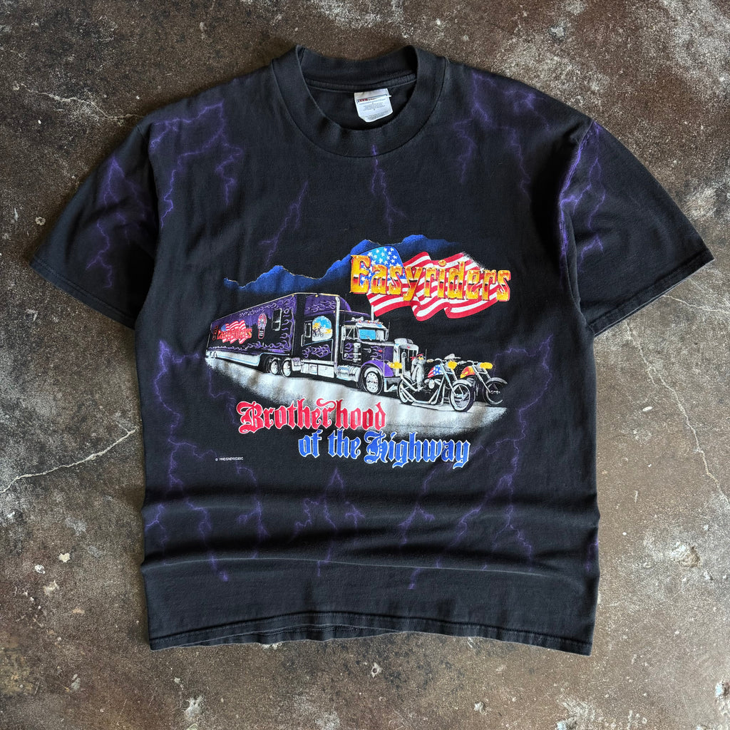 90’s Easyriders Brotherhood Lightning AOP Tee (L)