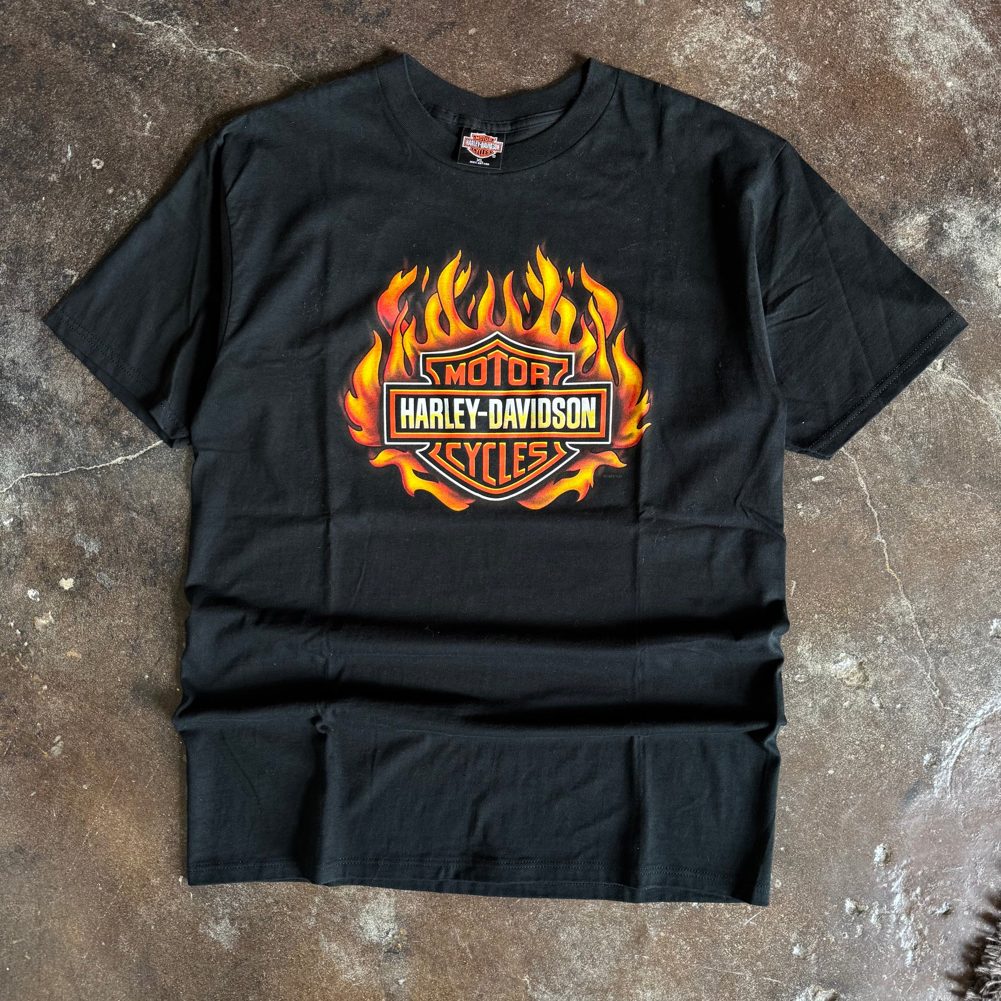 90’s Harley Davidson Flame Ball Big Boar Tee (XL)
