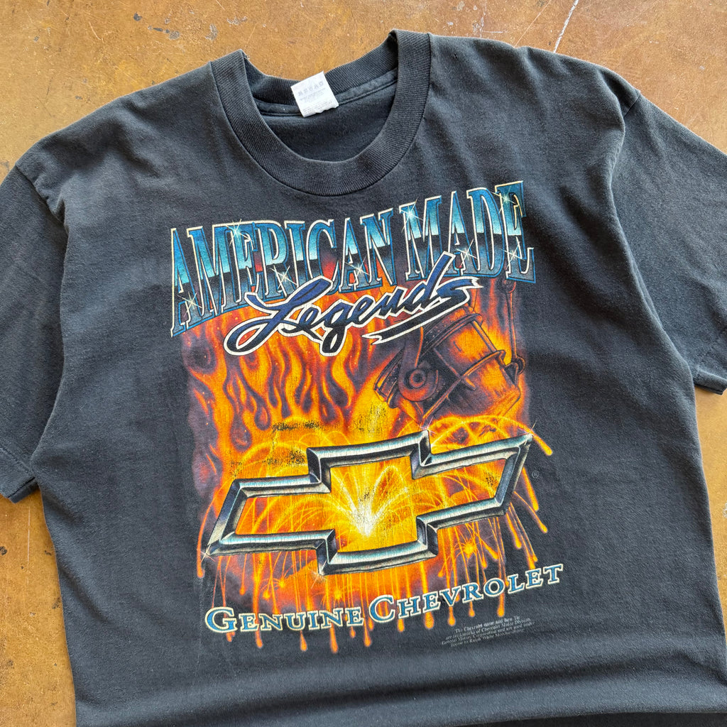 90’s American Made Legend Chevy Flame Tee (XL)