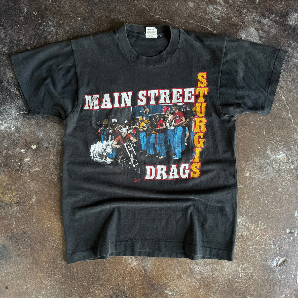 80’s Main Street Sturgis Drag Tee (L)