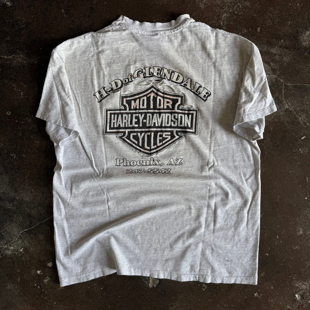 80’s Harley Davidson Distressed Glendale Racing Tee (XL)