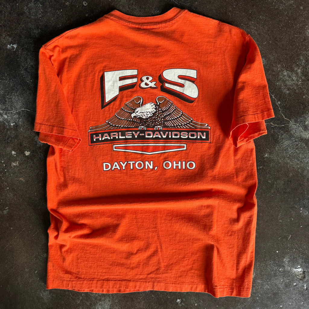 90’s Harley Racing Scott Parker Orange Tee (L)