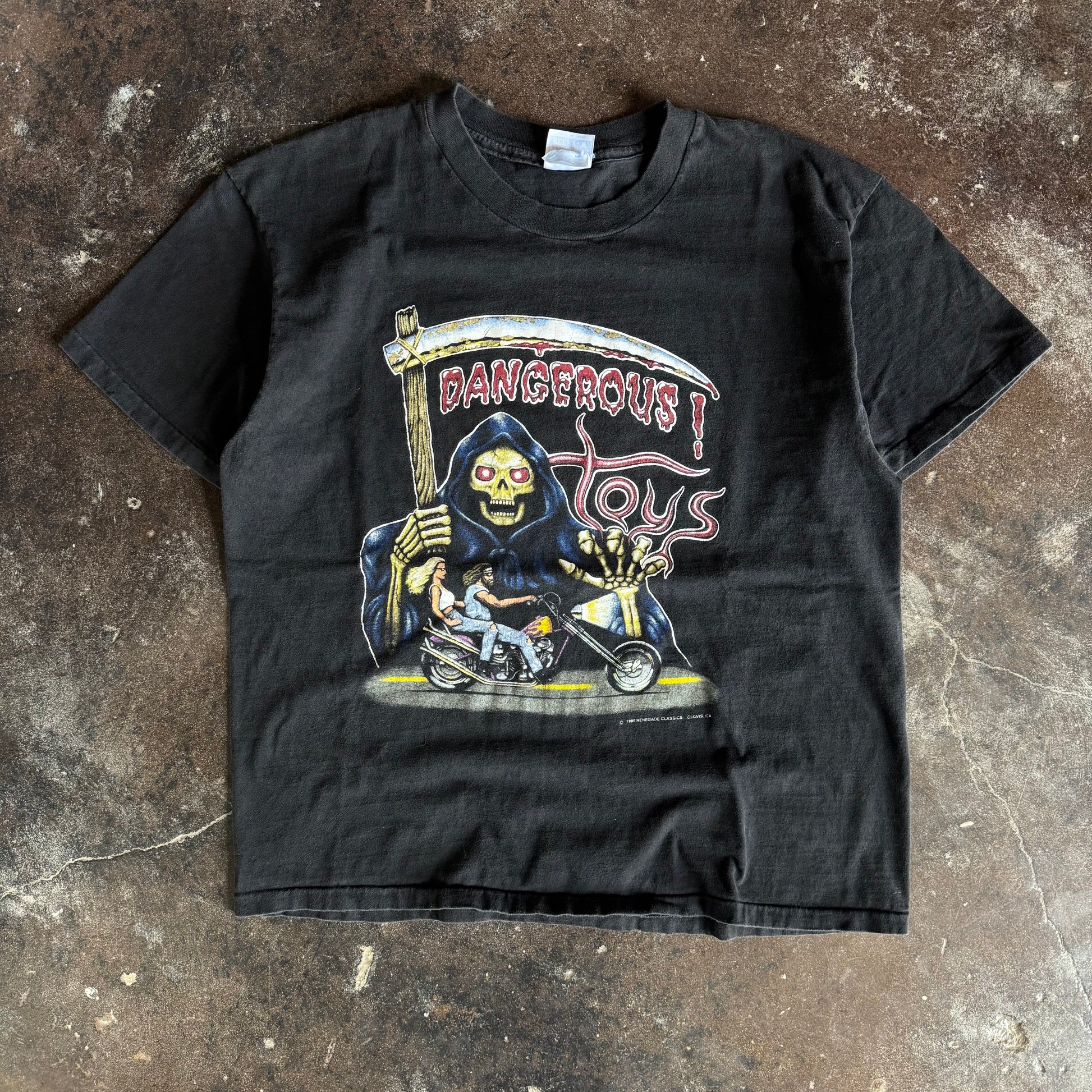 90’s Grim Reaper Dangerous Toys Biker Tee (XL)