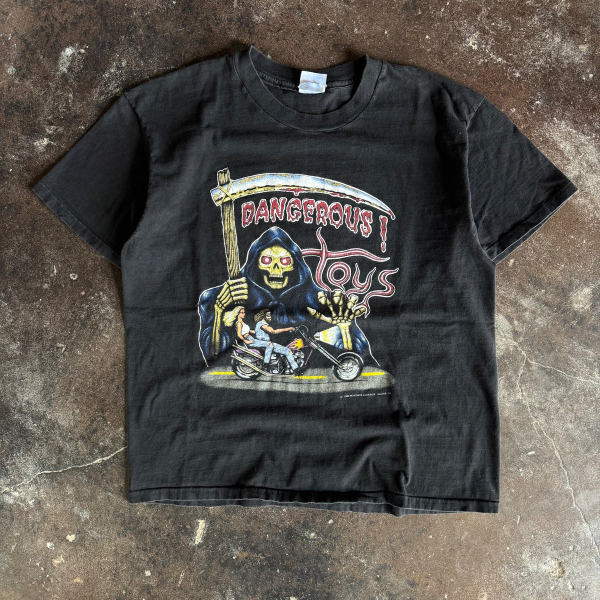 90’s Grim Reaper Dangerous Toys Biker Tee (XL)