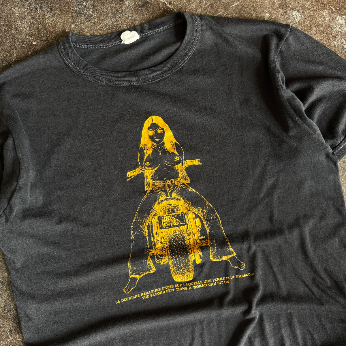 80’s Harley of Montreal “Woman Can Ride” Tee (L)