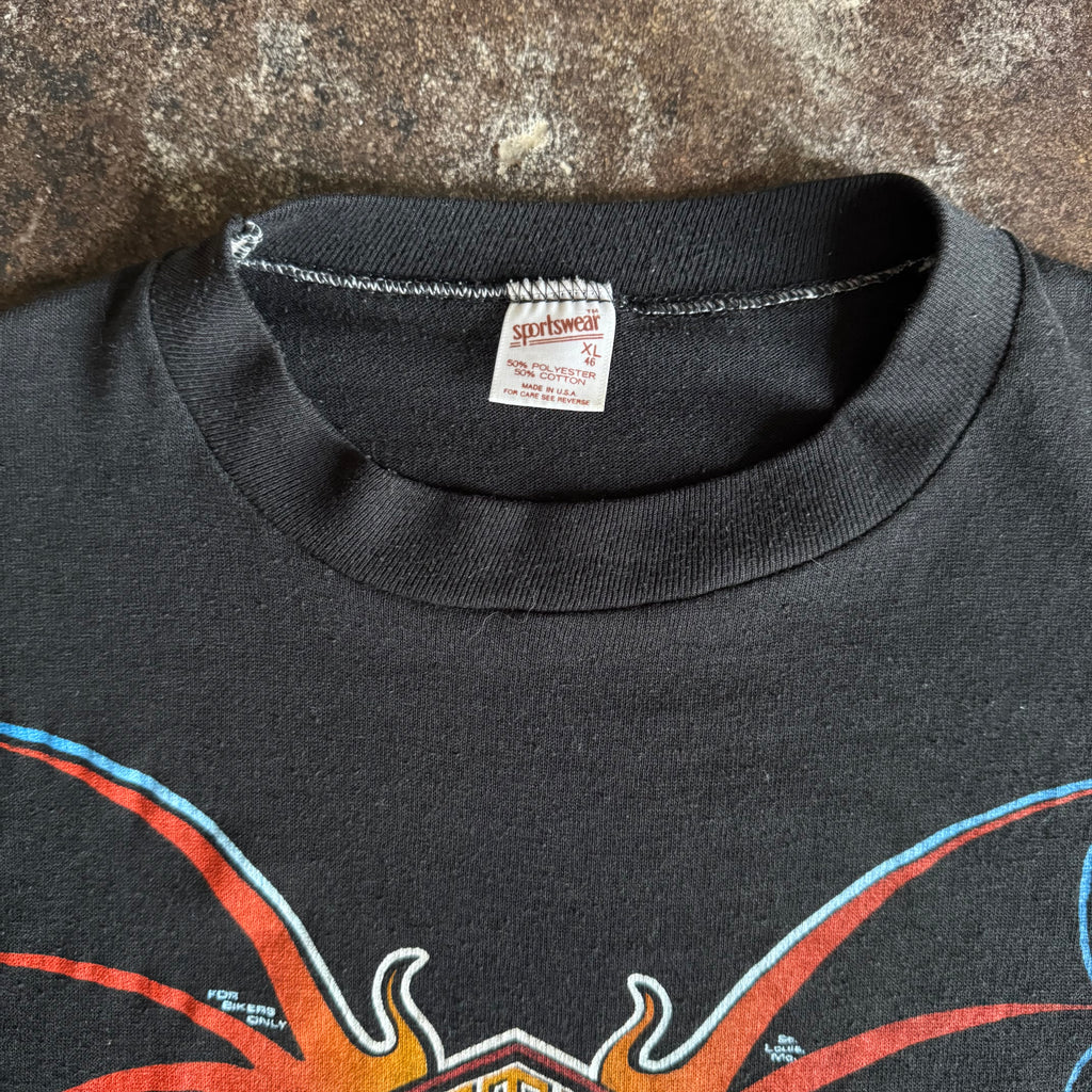 80’s Harley Bat Skull “Low Country” Tee (XL)