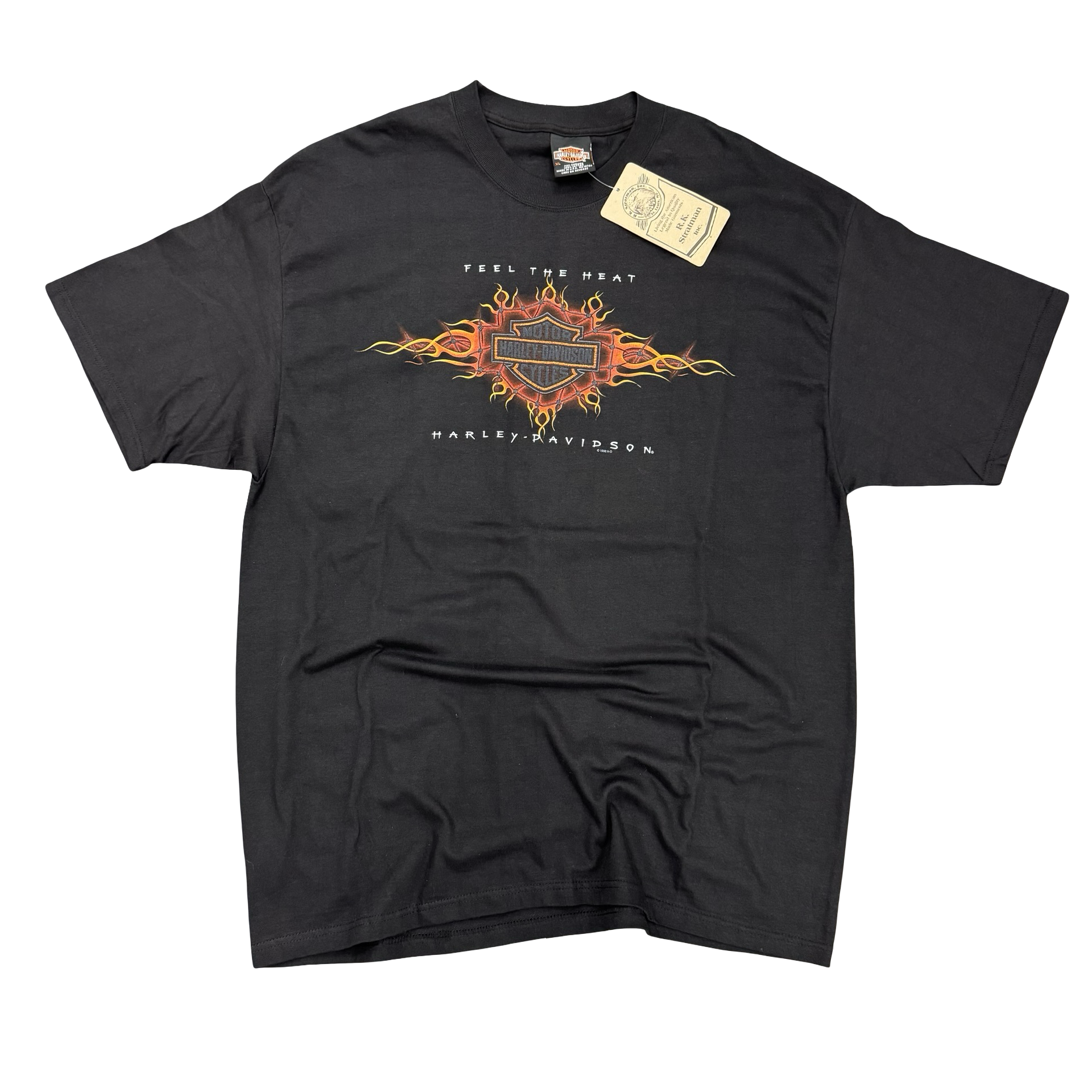 90’s Feel the Heat Harley Deadstock w/ tags Tee Size XL