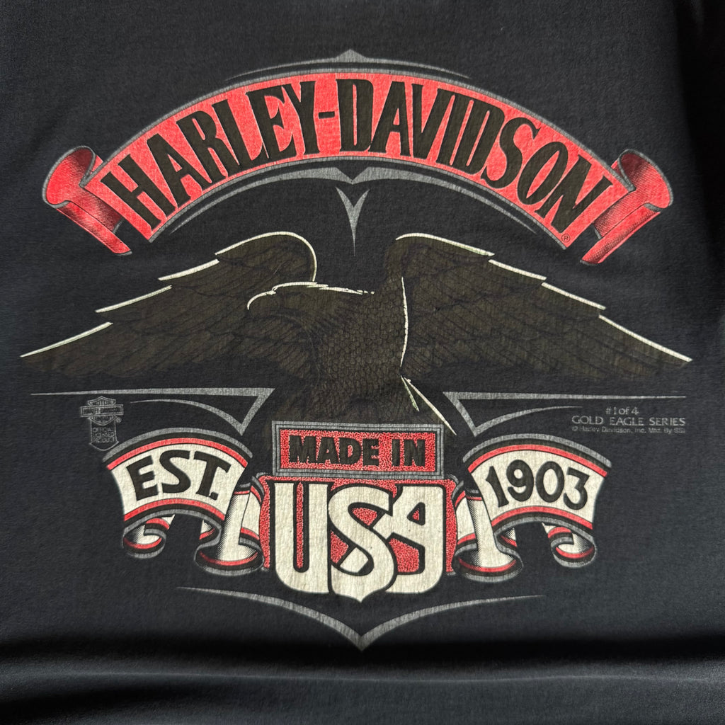 90’s Harley Davidson Established Eagle Gold Series Tee (XL)