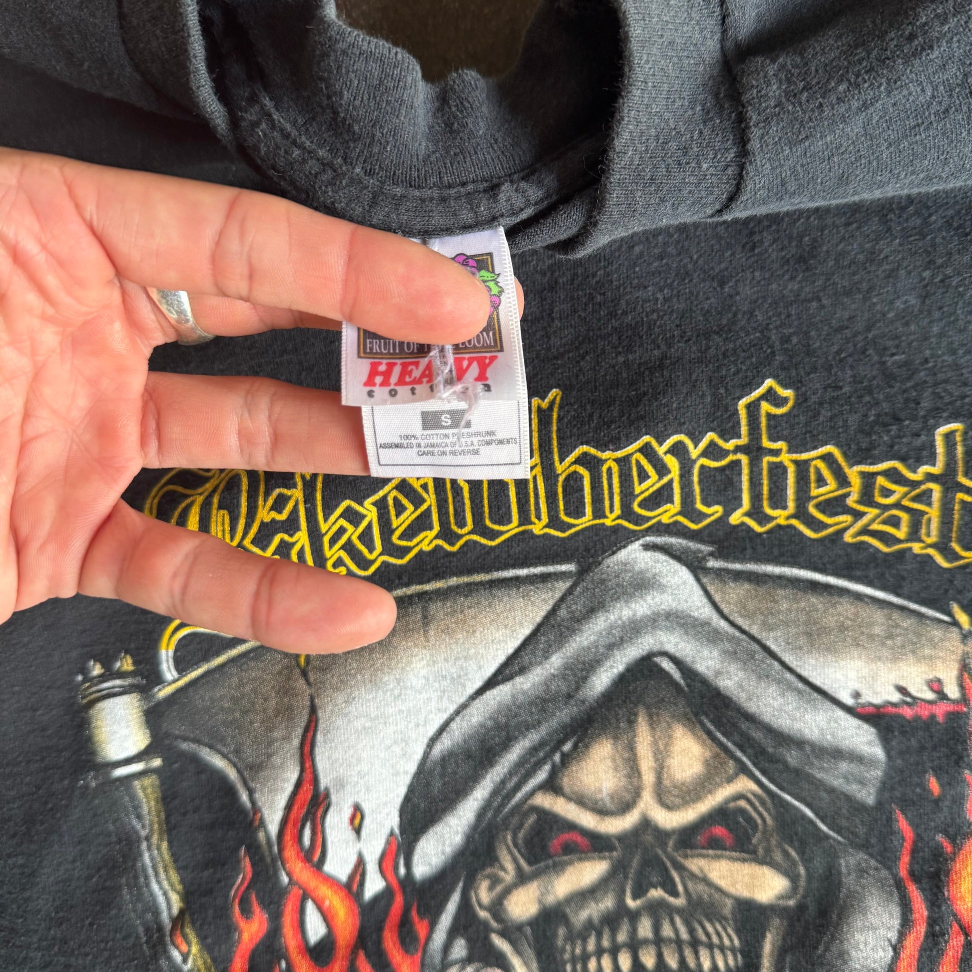 90’s Biketoberfest Grim Reaper MILF Flame Tee (S)